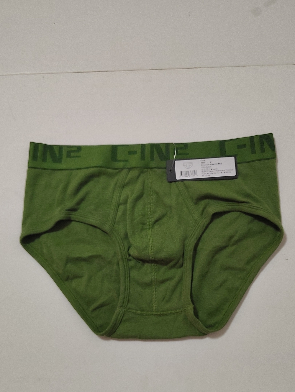 C-IN2 CORE Men's Briefs in Olive Green - 1 Pair Size M